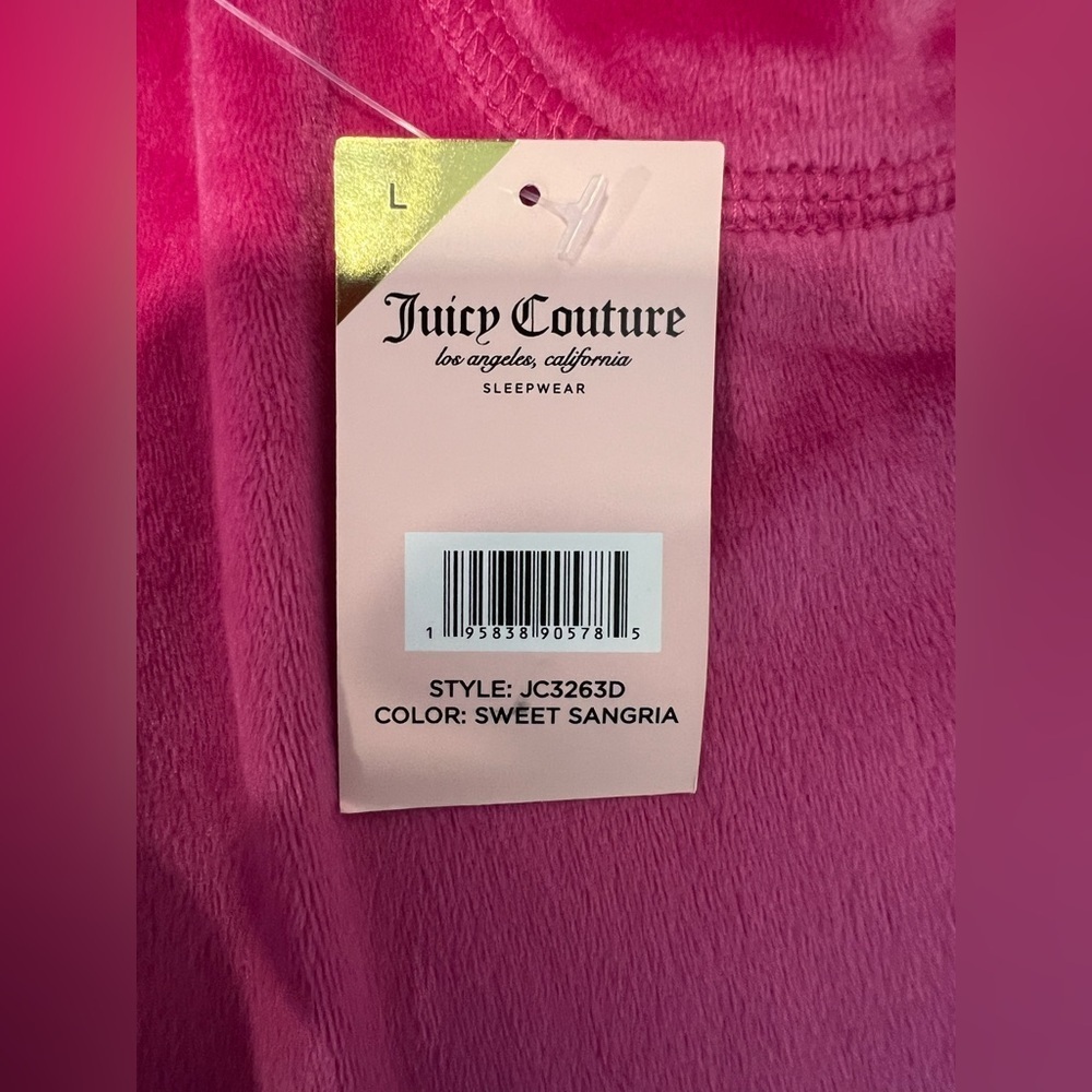 NWT Juicy Couture Sweet Sangira Sleepwear Pants Set Pink Size Large Pajama - Picture 7 of 7